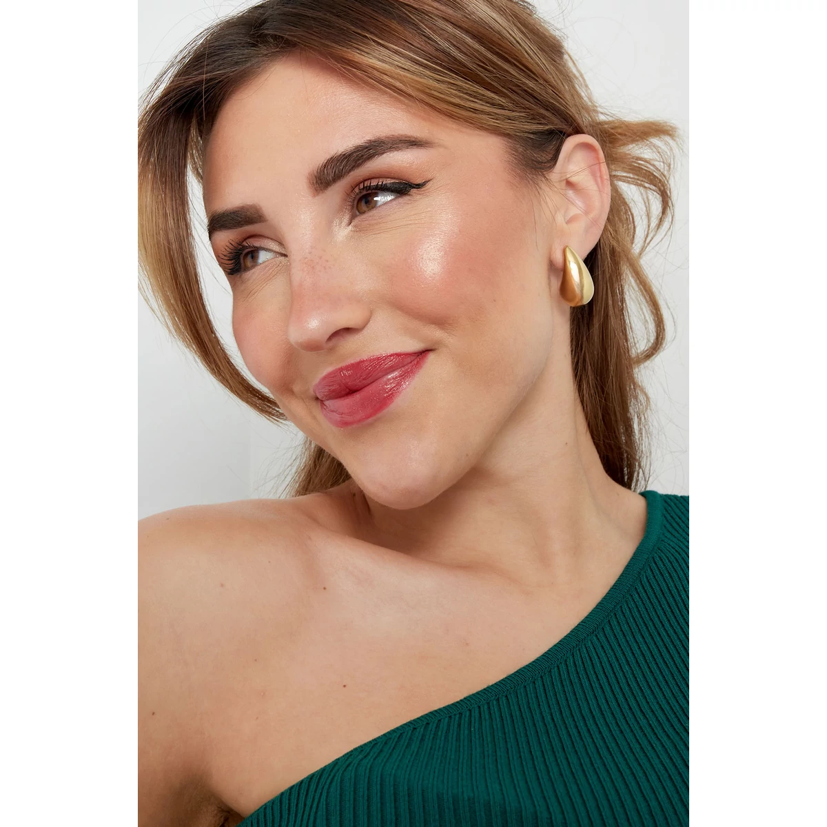 Florine ezüstözött nemesacél fülbevaló