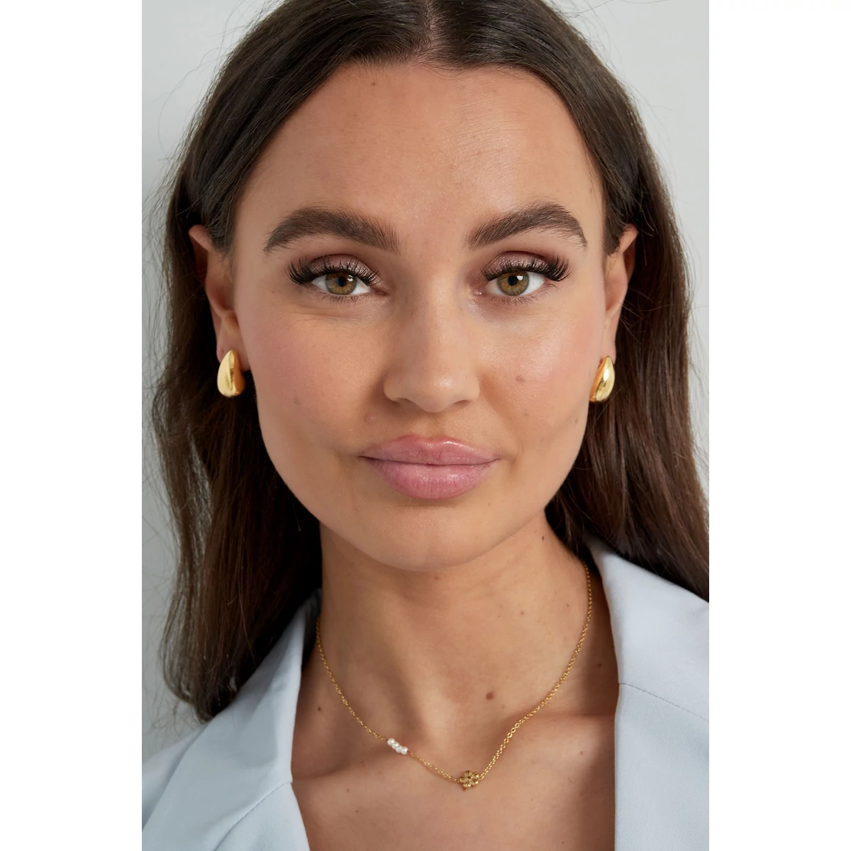 Florine aranyozott nemesacél fülbevaló