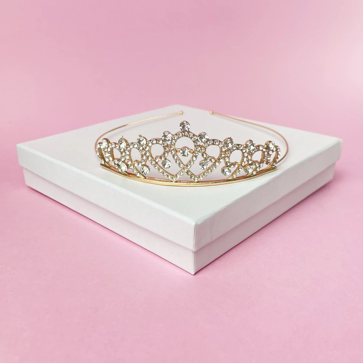 Dorotea arany színű menyasszonyi tiara