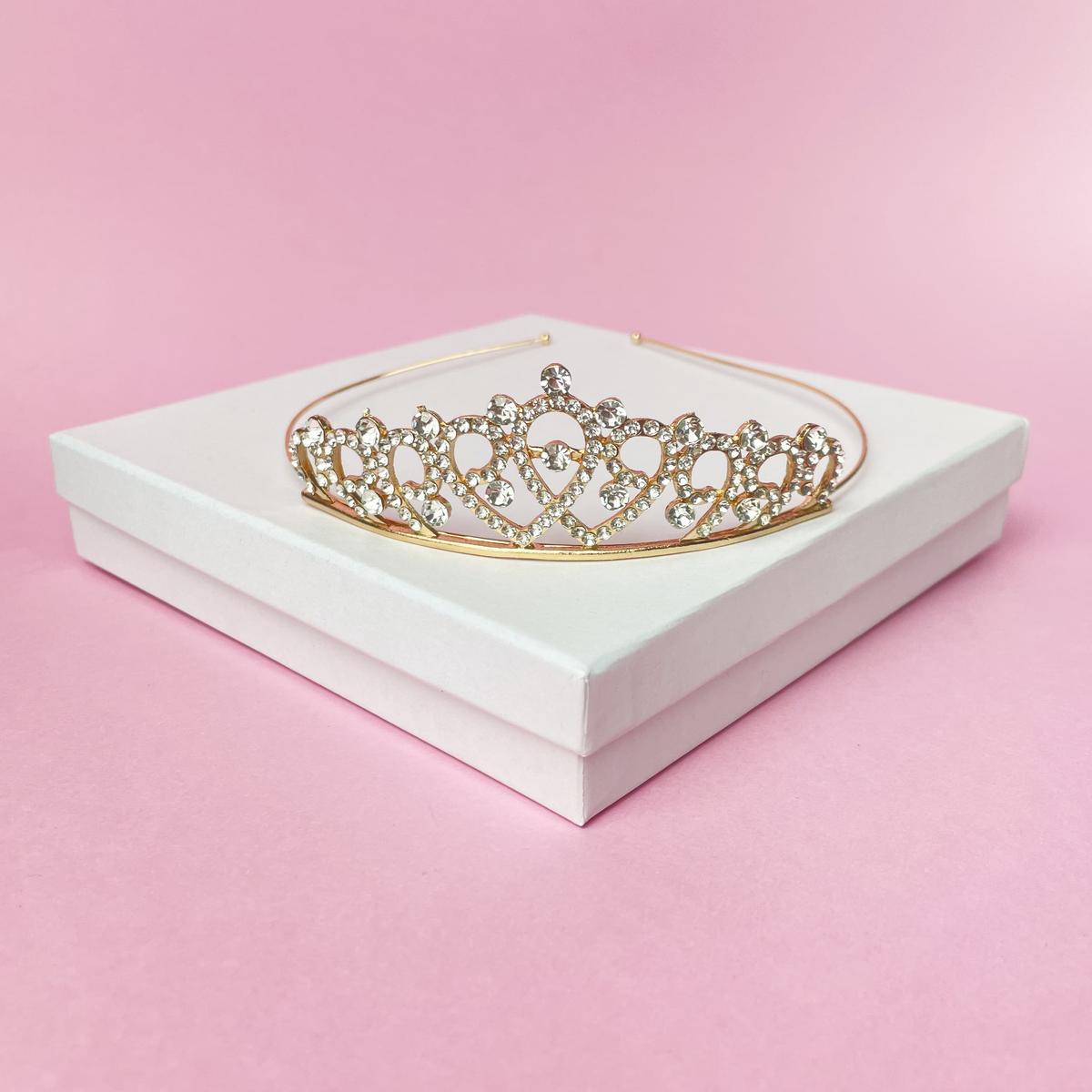 Dorotea arany színű menyasszonyi tiara