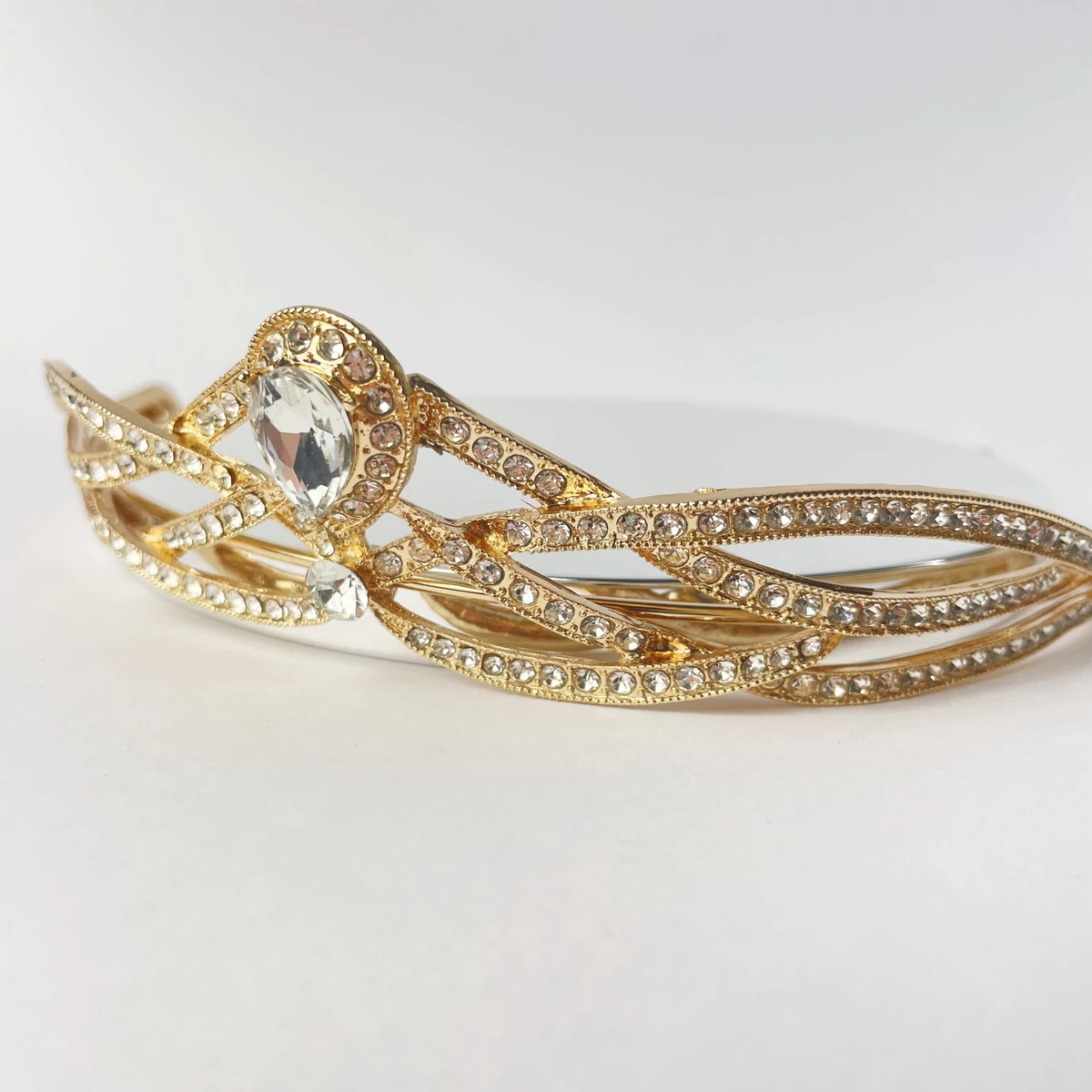 Liliana arany köves menyasszonyi tiara