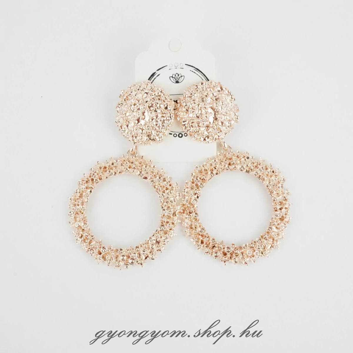 Ezra arany színű karika fülbevaló