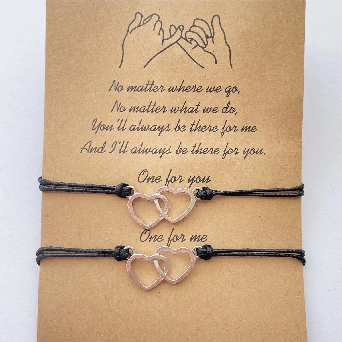 Heart to heart szíves közös karkötő szett 