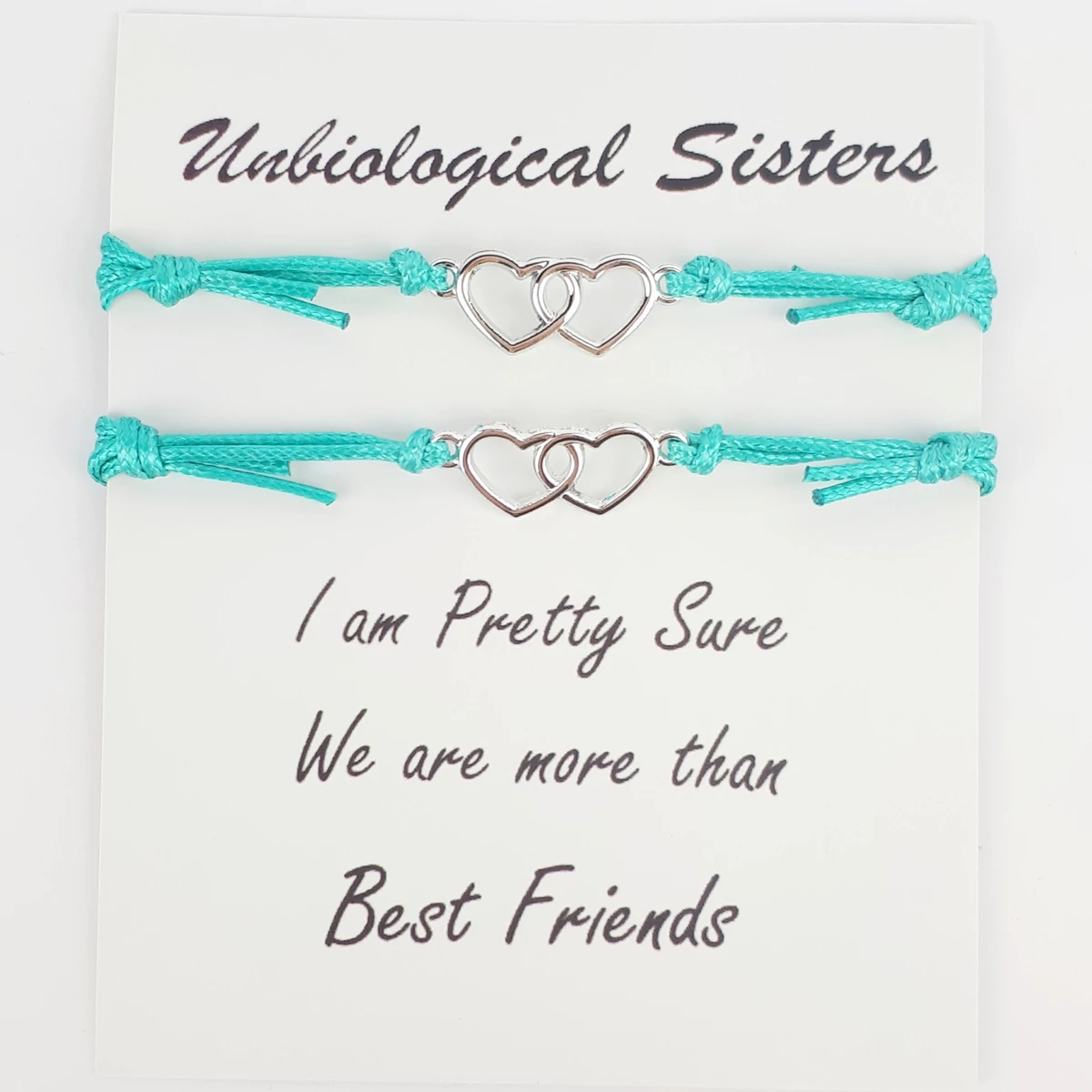 Unbiological sisters kék karkötő szett