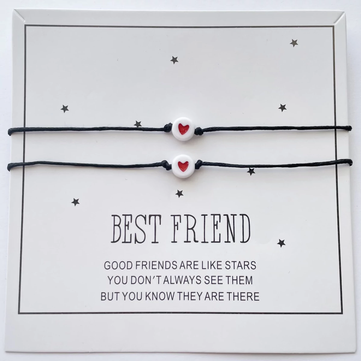 Best friend szíves barátság karkötő szett