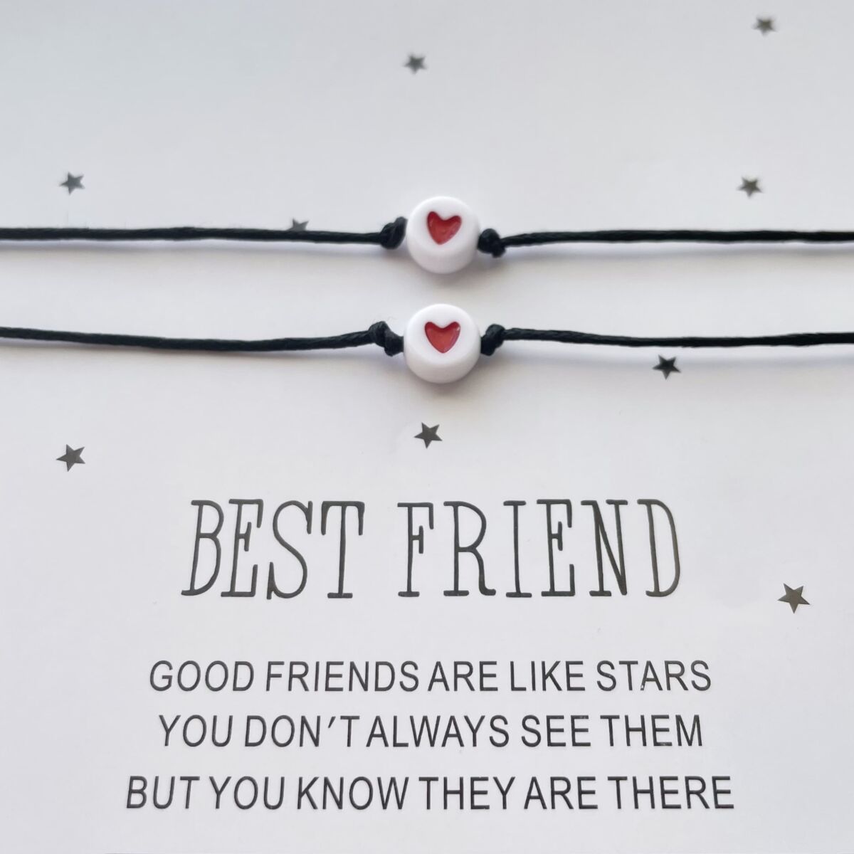 Best friend szíves barátság karkötő szett