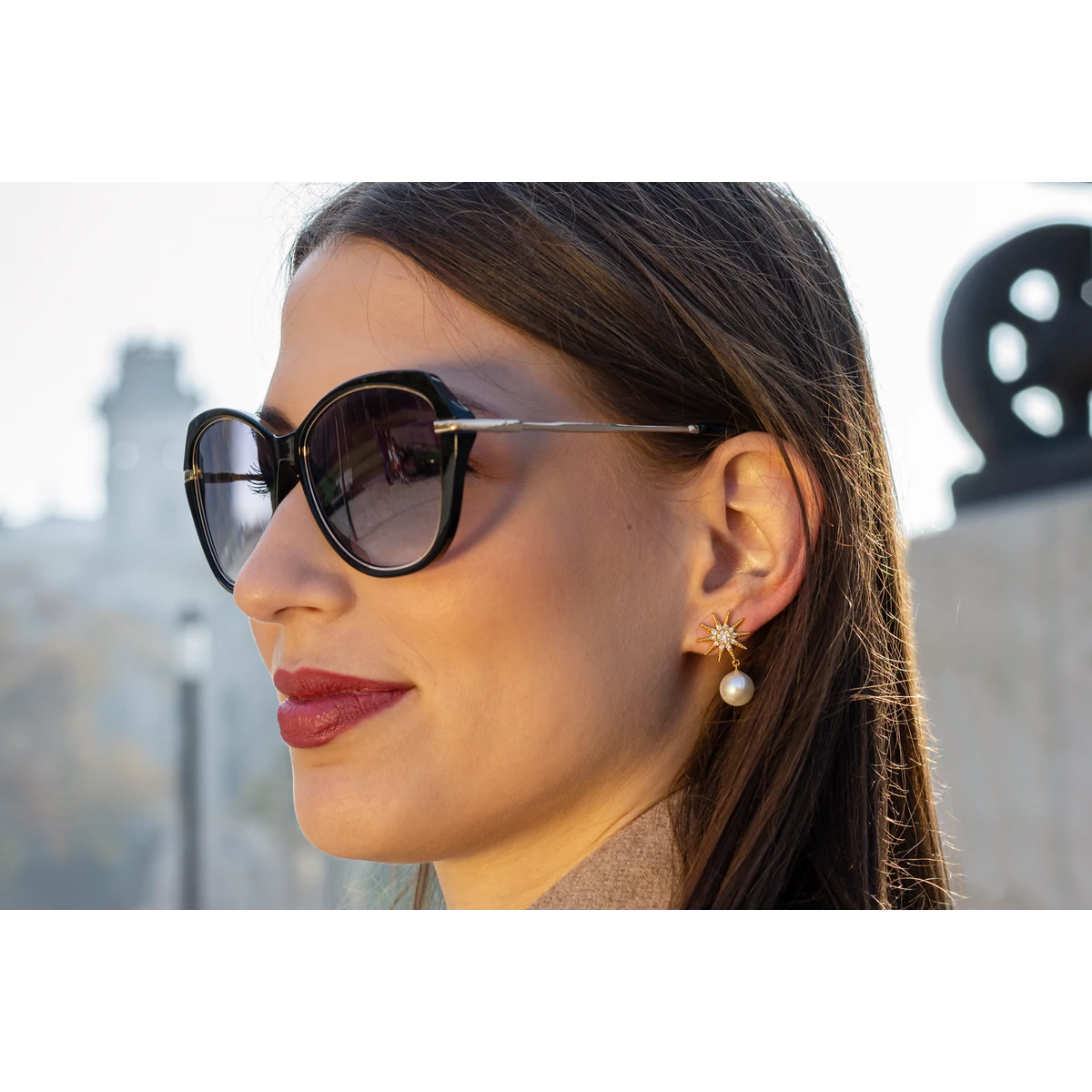 Aurora köves fülbevaló