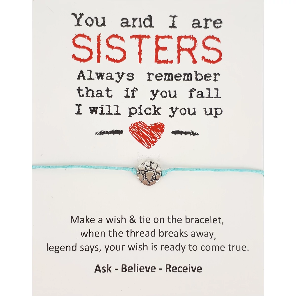 Sisters kék barátság karkötő