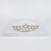 Dorotea arany színű menyasszonyi tiara