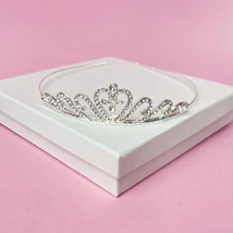 Penelopé ezüst menyasszonyi tiara