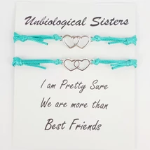 Unbiological sisters barátság karkötő