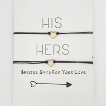 His-hers szíves karkötő szett