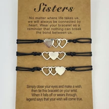 Sisters szíves karkötő szett